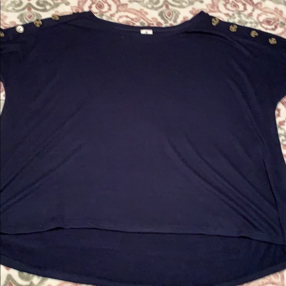 Dress Barn Tops - Short sleeve top, Navy
